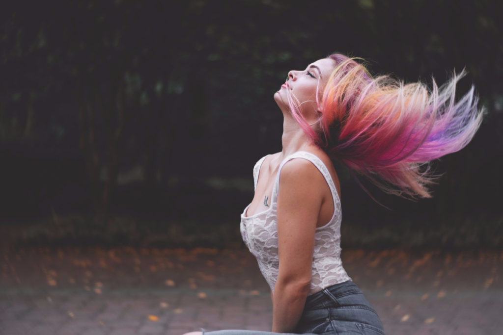 iridescent hair