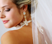 Toronto Briday Make-up - Portrait of pretty bride posing before camera